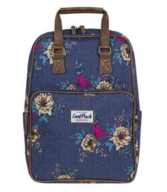 Plecak młodzieżowy CoolPack Cubic Blue Denim Flowers